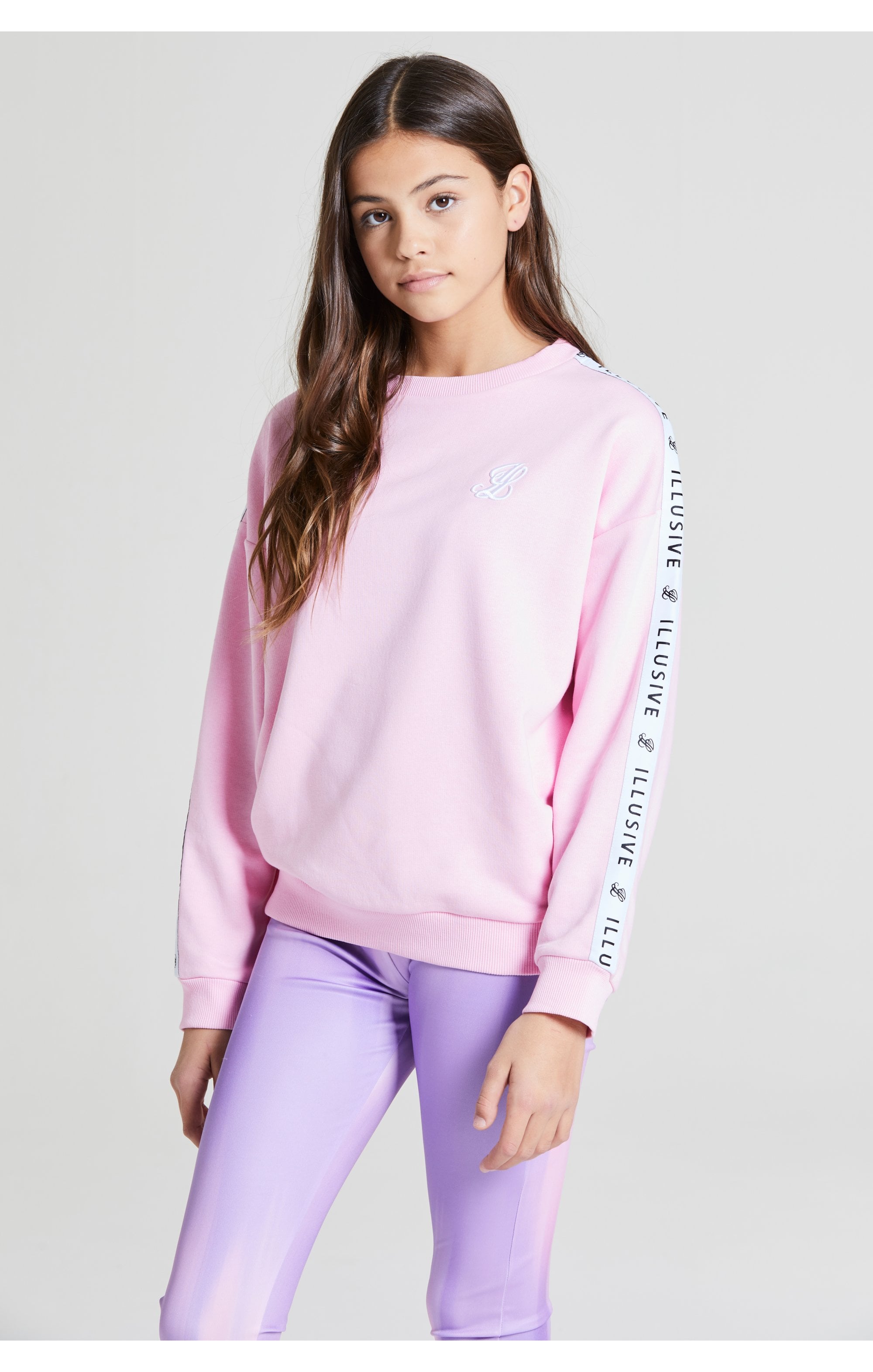 Illusive London Crew Neck Sweater - Pink (2)