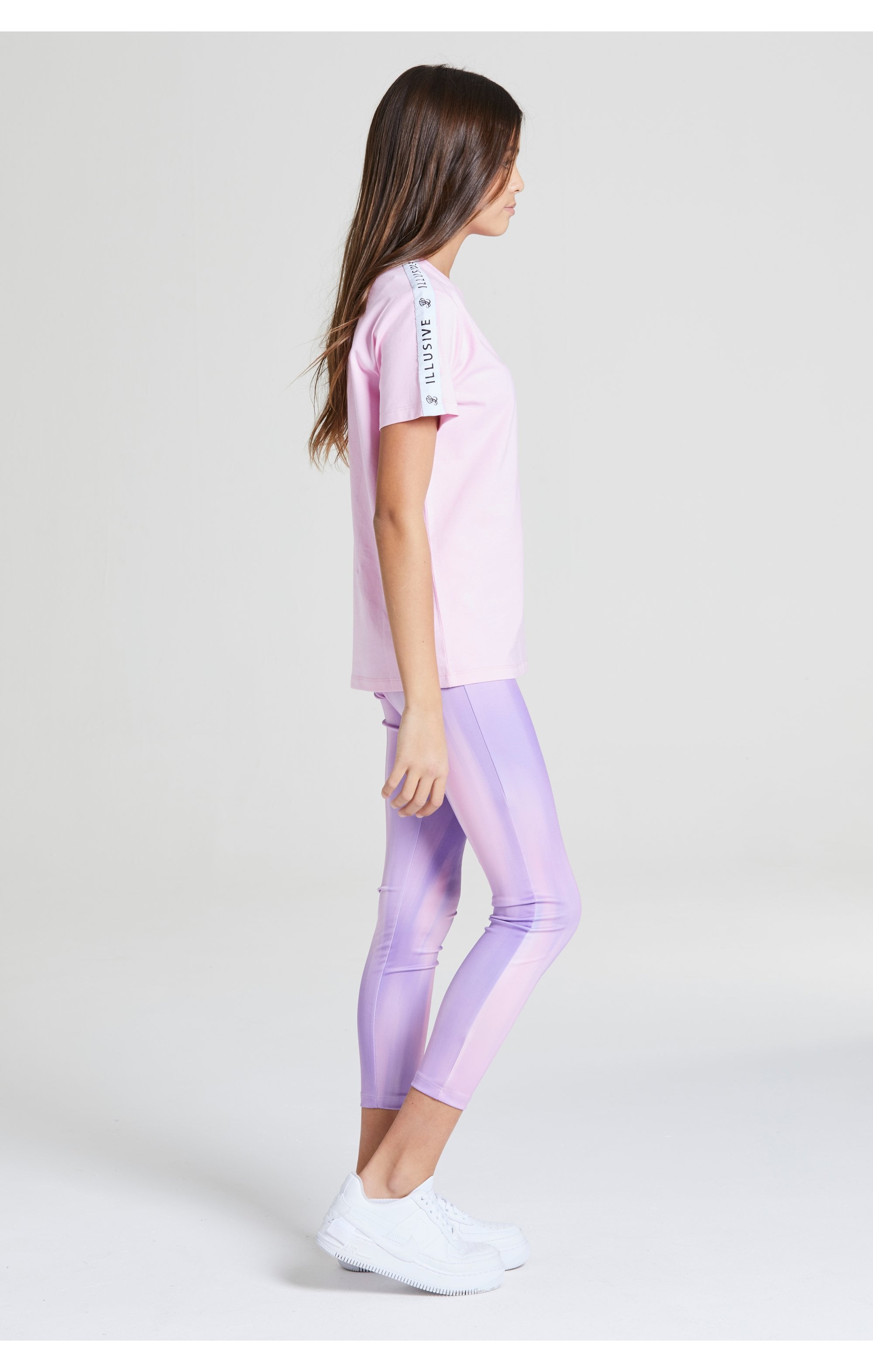 Illusive London BF Fit Taped Tee - Pink (5)