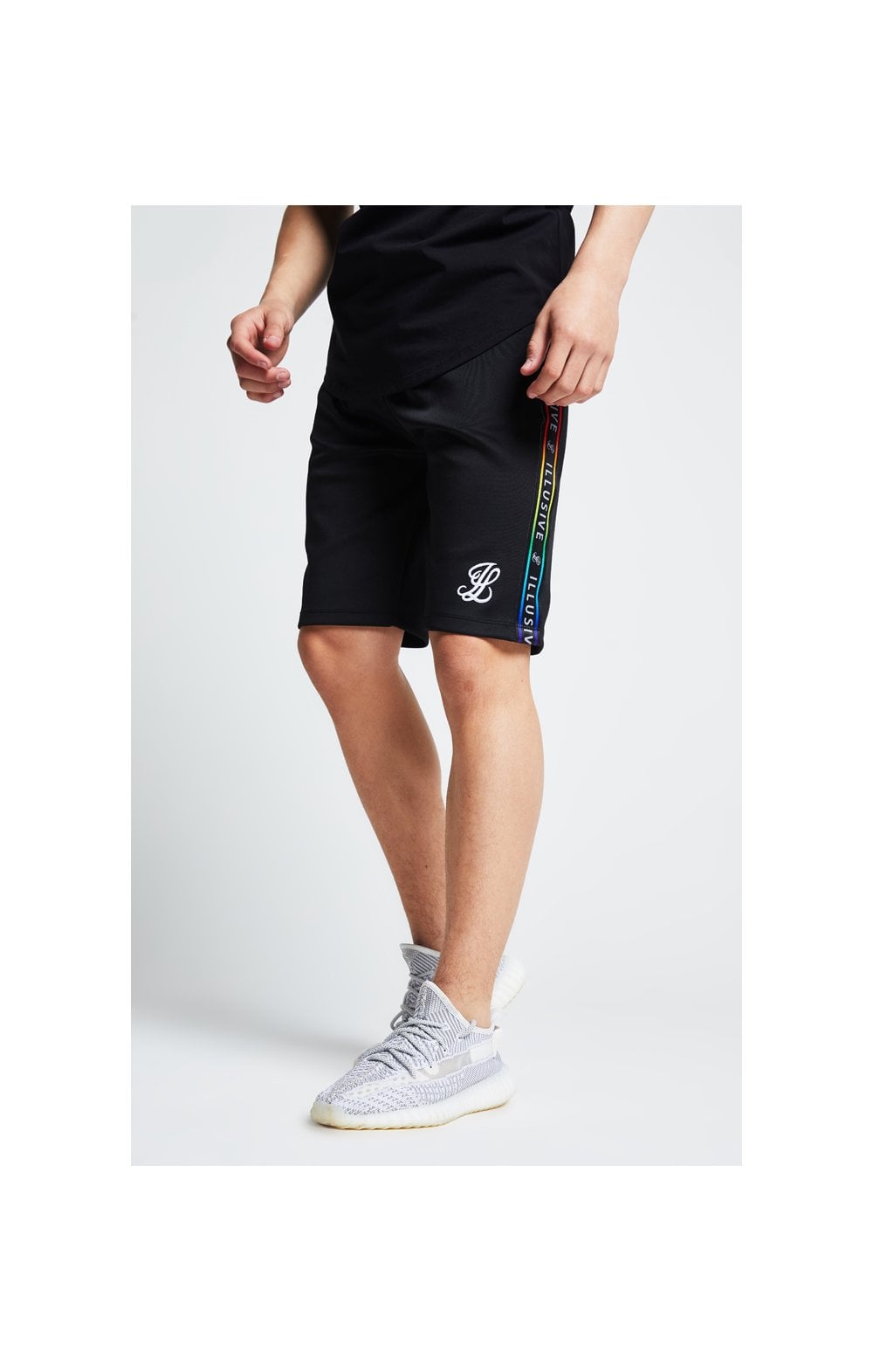 Illusive London Tape Jersey Shorts - Black
