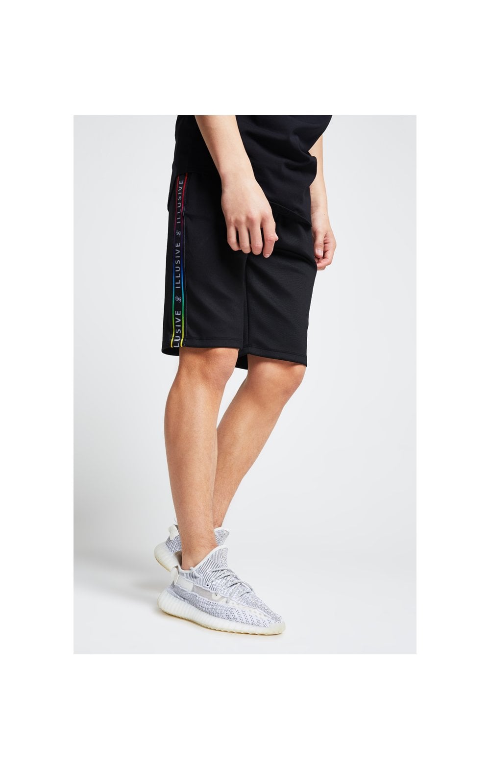 Illusive London Tape Jersey Shorts - Black (2)