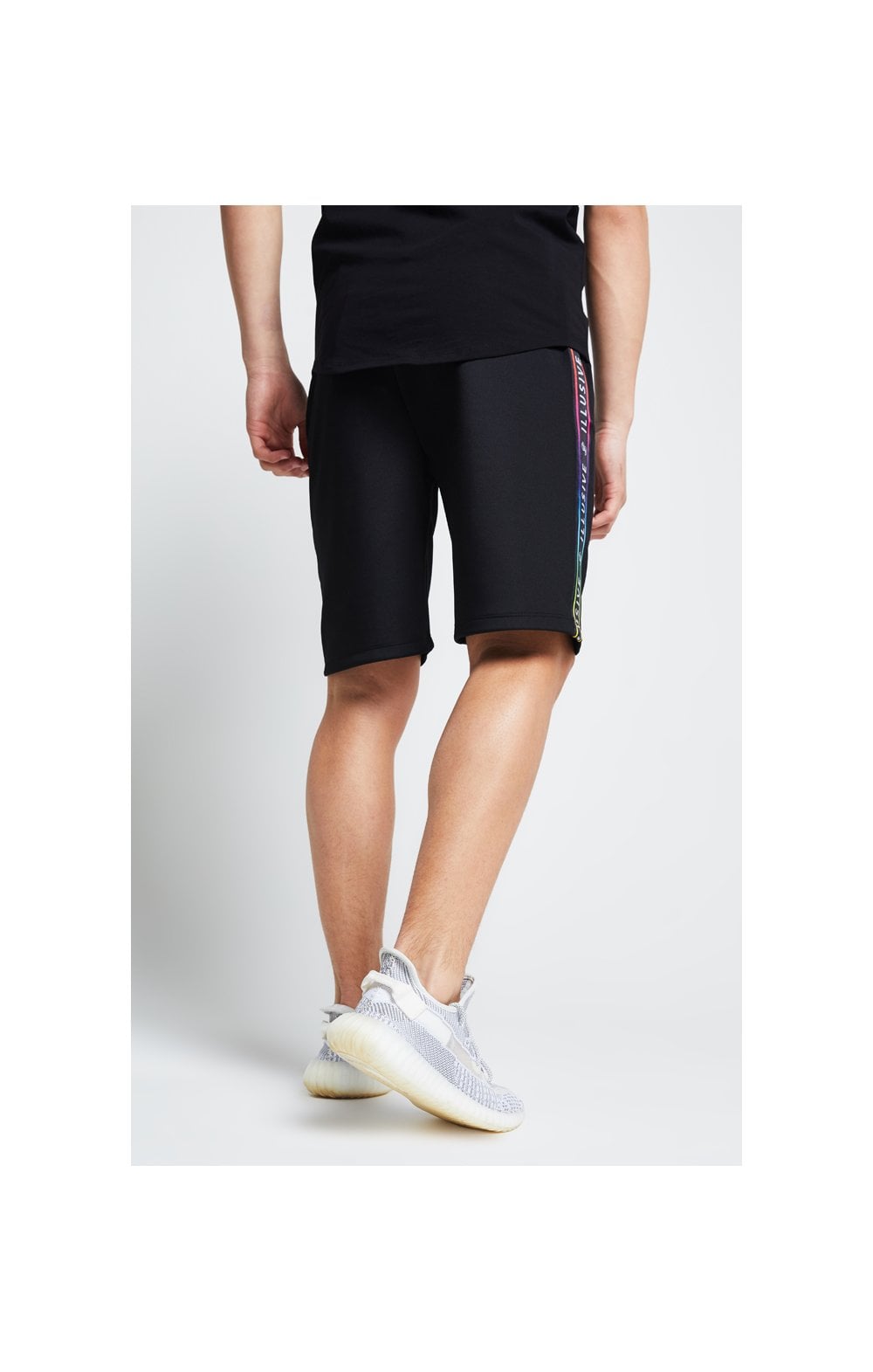 Illusive London Tape Jersey Shorts - Black (3)