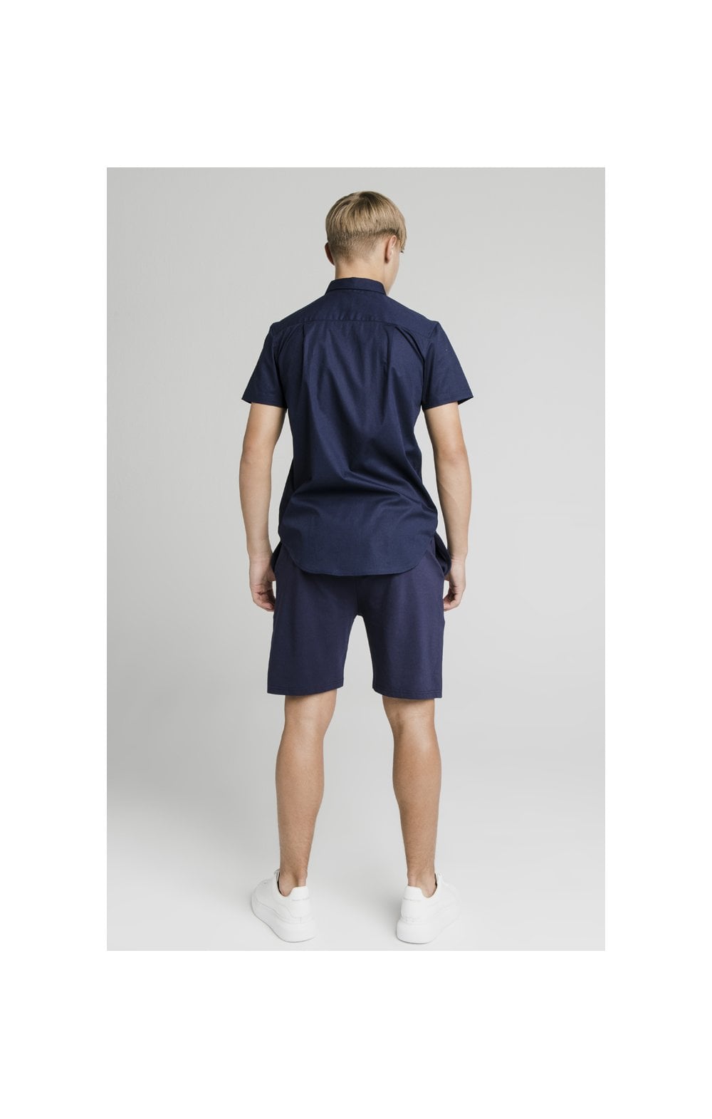 Illusive London Side Tape Jersey Shorts - Navy (7)