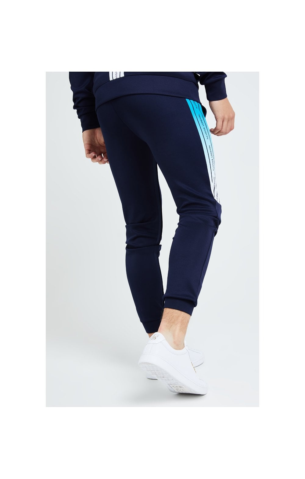 Illusive London Flux Taped Joggers - Navy & Blue (2)