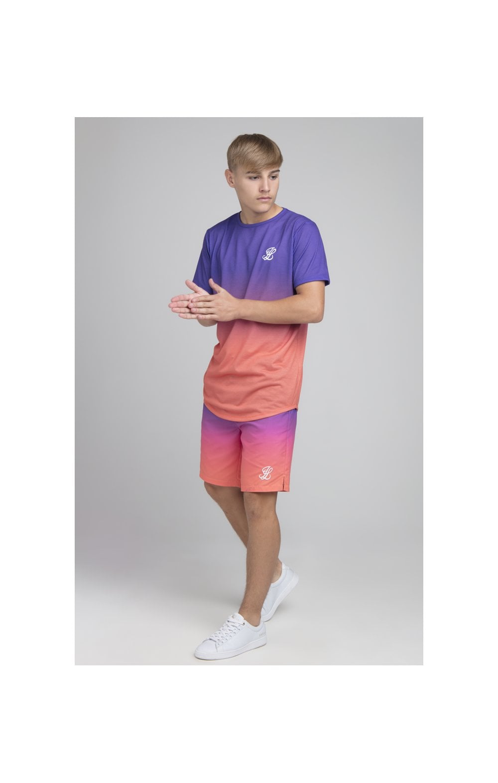 Boys Illusive Purple Fade T-Shirt (4)