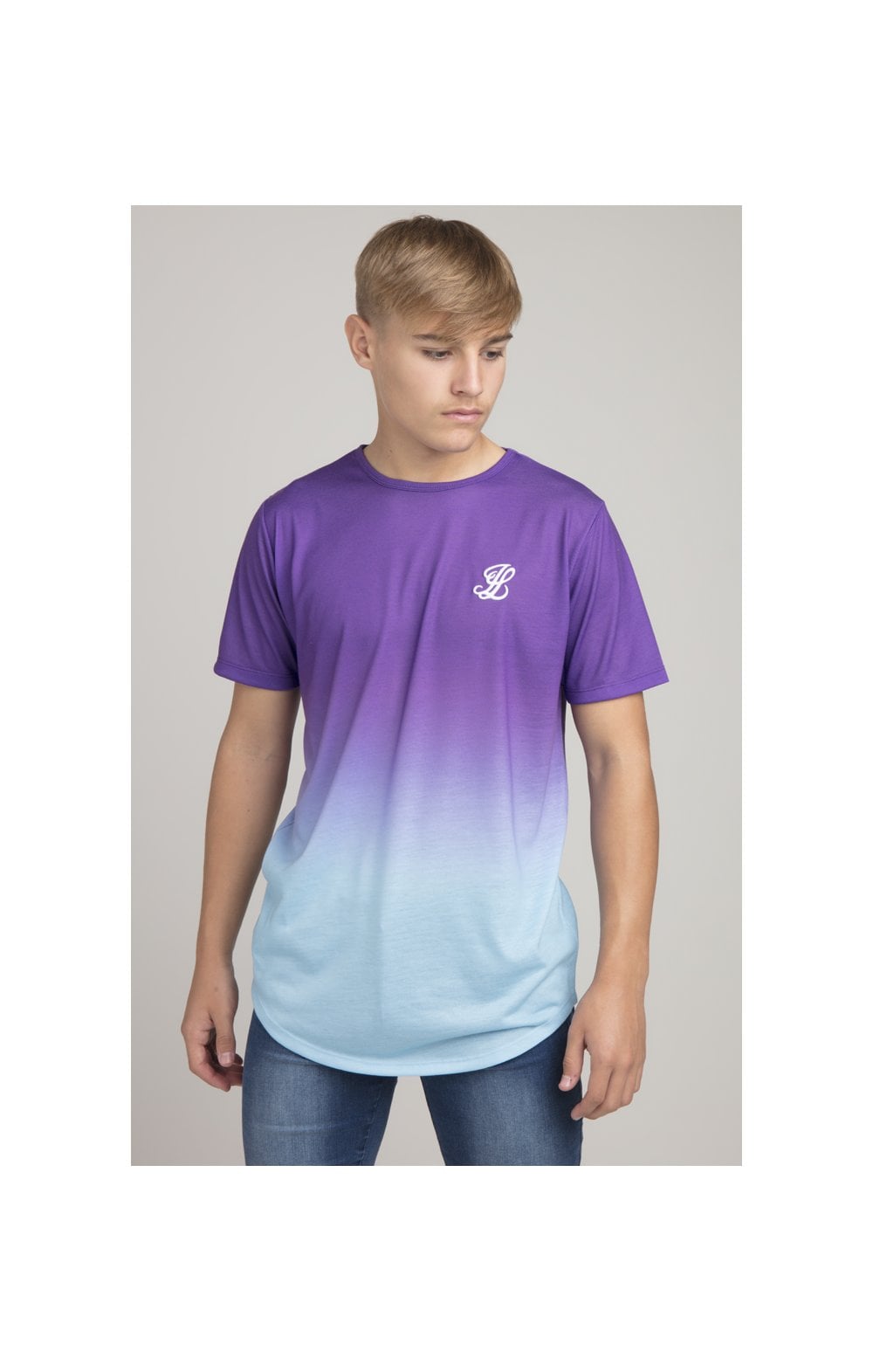 Boys Illusive Purple Fade T-Shirt (1)