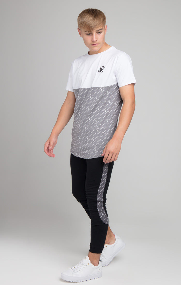 Boys Illusive White Cut And Sew T-Shirt (1)